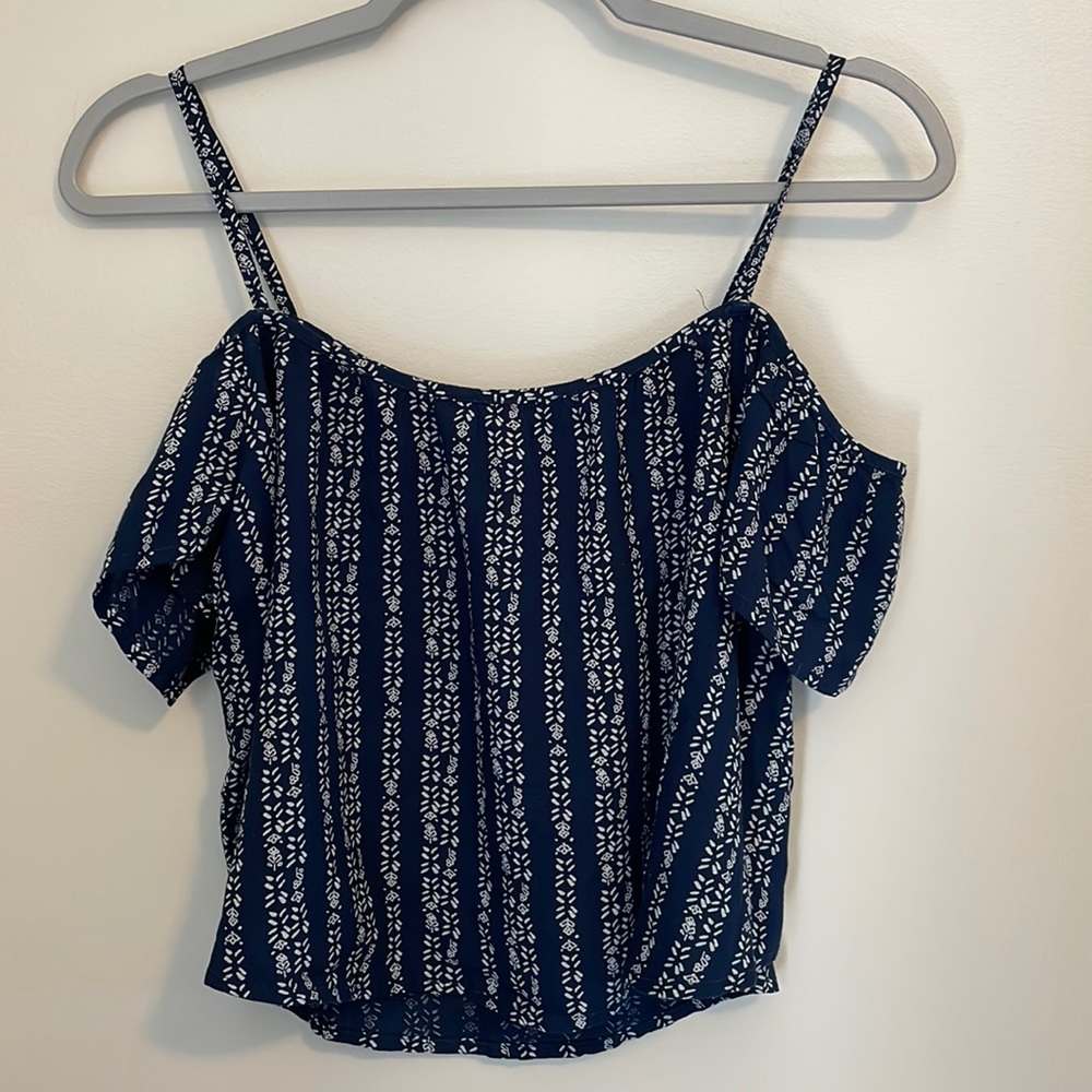 XL Abercrombie Kids Cold Shoulder Blouse